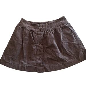 Forever 21 Brown Button-Up Mini Skirt